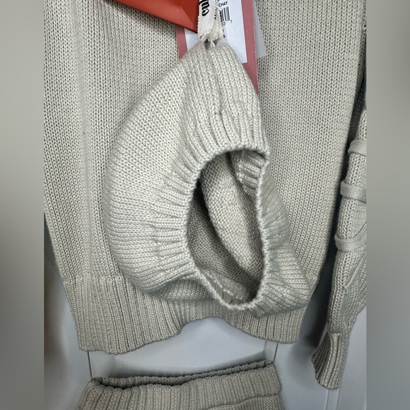 Cult Gaia girls Kids Deva Set Cream Cowl Neck Sweater Set NWT - Picture 8 of 13